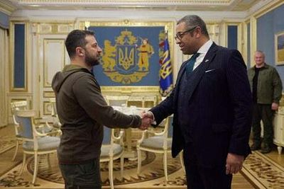 Foreign Secretary James Cleverly pledges continuing support for Ukraine in Kyiv trip