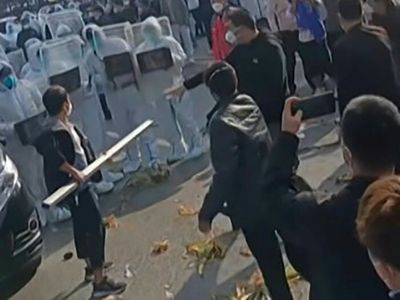 China's 'iPhone city' under Covid lockdown after violent clashes