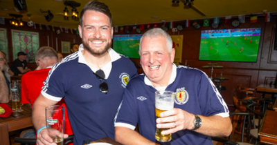 Edinburgh Hearts supporting father and son head to England v USA World Cup clash