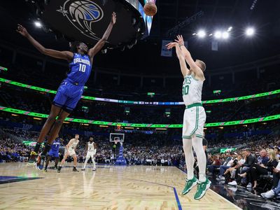 Boston Celtics reserve forward Sam Hauser has become one of the NBA’s best shooters