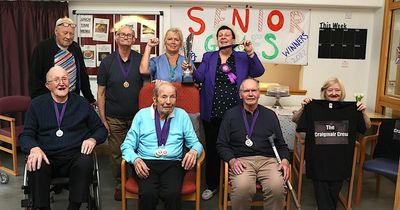 Nursing Home residents show they're good sports with trophy win