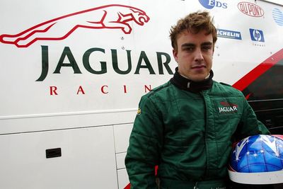 Unbranded Aston brought back memories of 2002 Jaguar F1 test for Alonso