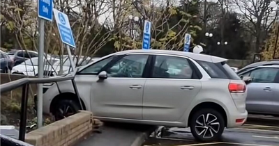 Edinburgh driver smashes through shopping centre wall in epic car parking fail