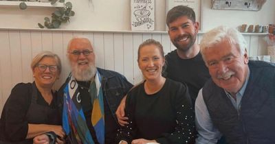 Billy Connolly celebrates 80th birthday with visit to favourite Glasgow cafe