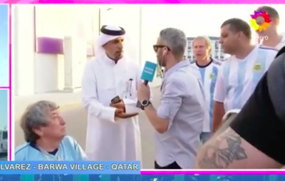 Qatar officials interrupt Argentinian live TV broadcast at 2022 World Cup