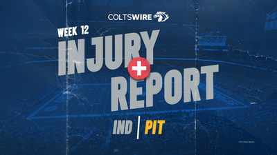 Colts vs. Steelers: Initial injury report for Week 12