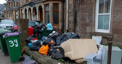 Rubbish at Perth roadside is not the council's responsibility