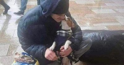 Homeless man made bed for beloved dog before dying outside Costa shop