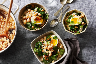A DIY congee bar for cozy dinner parties