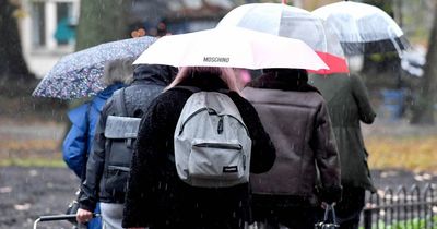 Weather warnings of heavy rain and strong winds during last weekend of November