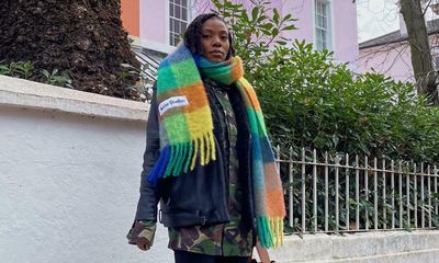 £240 rainbow scarf is latest splurge of choice to beat the blues