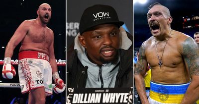 Dillian Whyte names four fight hit-list including Tyson Fury and Oleksandr Usyk