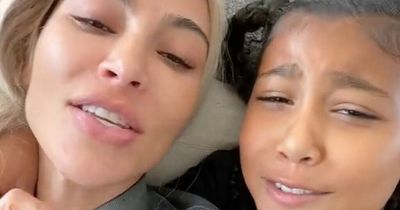 Kim Kardashian told off by her eldest daughter North, nine, in intimate clip