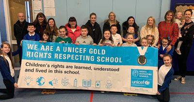 Village school becomes only ninth in North Lanarkshire to win gold UNICEF Rights Respecting Schools Award