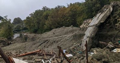 Horrifying video emerges of Italy landslide with over 100 people trapped on holiday island