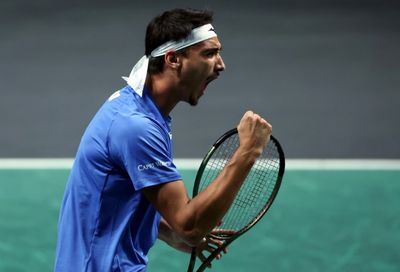 Sonego puts Italy ahead of Canada in Davis Cup semi-finals