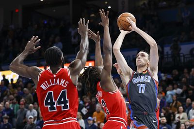 PHOTOS: Best images from the Thunder’s 123-119 OT win over the Bulls