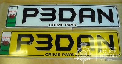 Drug gang had luxury cars with the slogan 'crime pays' on number plates