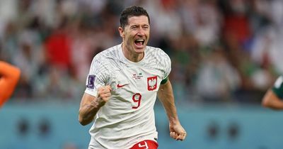 Robert Lewandowski scores first World Cup goal as Poland sink Saudi Arabia