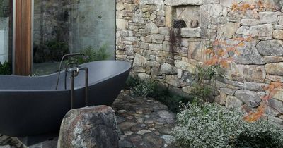 Imagine an outdoor shower and bath connected to an indoor en suite...