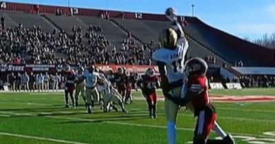 NFL hopeful sends social media wild after making "impossible" catch for college side