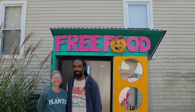 Looking to give back? Chicago’s bright- colored refrigerators are a good place to start