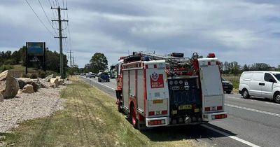 Head-on truck and car crash at Williamtown