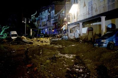 Rescuers search for missing after landslide on Italian island kills one