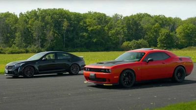 CT5-V Blackwing Duels Challenger Hellcat In Supercharged V8 Face-Off