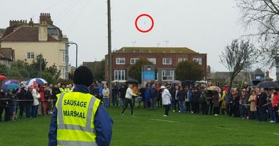 Man wins sausage-throwing contest by launching banger length of three school buses