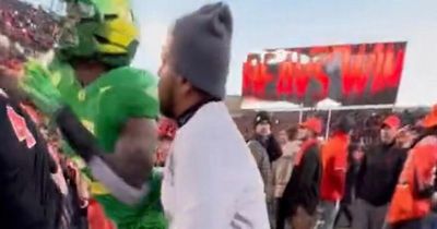 College football star sucker punches rival fan after rivalry loss in disgraceful scenes