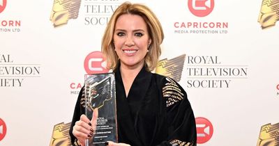Corrie star Sally Carman's one word reaction after winning big at TV awards as she reveals name change