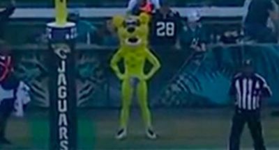 NFL fans had a lot of questions about the Jaguars’ mascot looking naked on the sideline