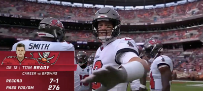 Tom Brady really didn’t want the Fox camera operator anywhere near the Bucs’ huddle