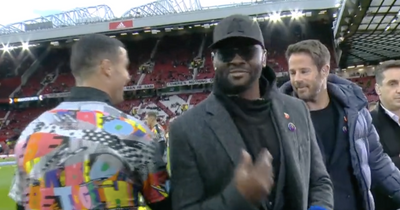 Former Manchester United player Louis Saha explains why he hugged Cristiano Ronaldo as Gary Neville was ignored