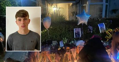 Fireworks and balloons to the sky as a south Manchester community pays tribute to stabbing victim Kyle Hackland