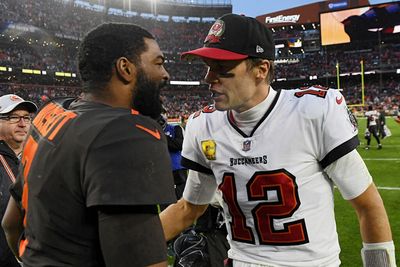 Jacoby Brissett hilariously used Tom Brady’s F-bomb line after beating the Bucs in OT