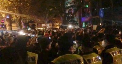 BBC cameraman reporting on China Covid-19 protests ‘beaten and kicked by police’