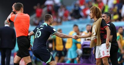 What Manchester United's Hannibal Mejbri did at half-time after throwing ball at Australia player's head