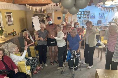 ‘Cor!’: Butler in the buff gets care home residents’ hearts racing