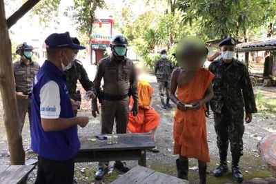 Temple left without monks after drug raid