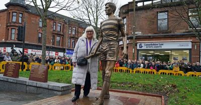 Hundreds line Lanarkshire street to see unveiling of iconic Billy McNeill statue