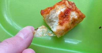 Mum says son 'turned blue' after choking on plastic inside pizza treat