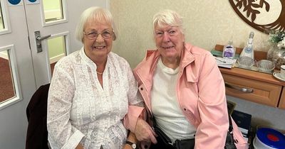 Heartwarming moment 'best pal' OAPs reunite after 60 years apart in chance meeting