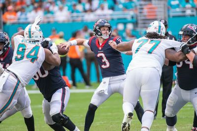 Texans QB Kyle Allen says he should have got to checkdowns quicker against the Dolphins