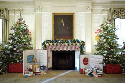 White House unveils its holiday decor, including 77 trees and a 'We the People' theme