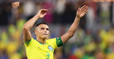 Thiago Silva continues astonishing Brazil stat at World Cup as Chelsea star helps Liverpool man