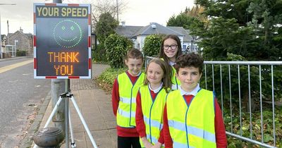 Lanarkshire school kids urge drivers to slow down their speed