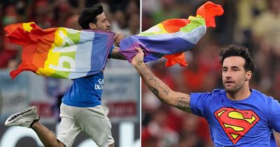 World Cup 2022 match halted as fan invades pitch with rainbow flag during Portugal vs Uruguay