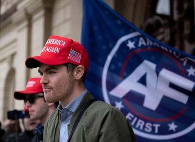 White nationalist Nick Fuentes tells far right to ‘dream bigger’ than Maga movement after Trump dinner